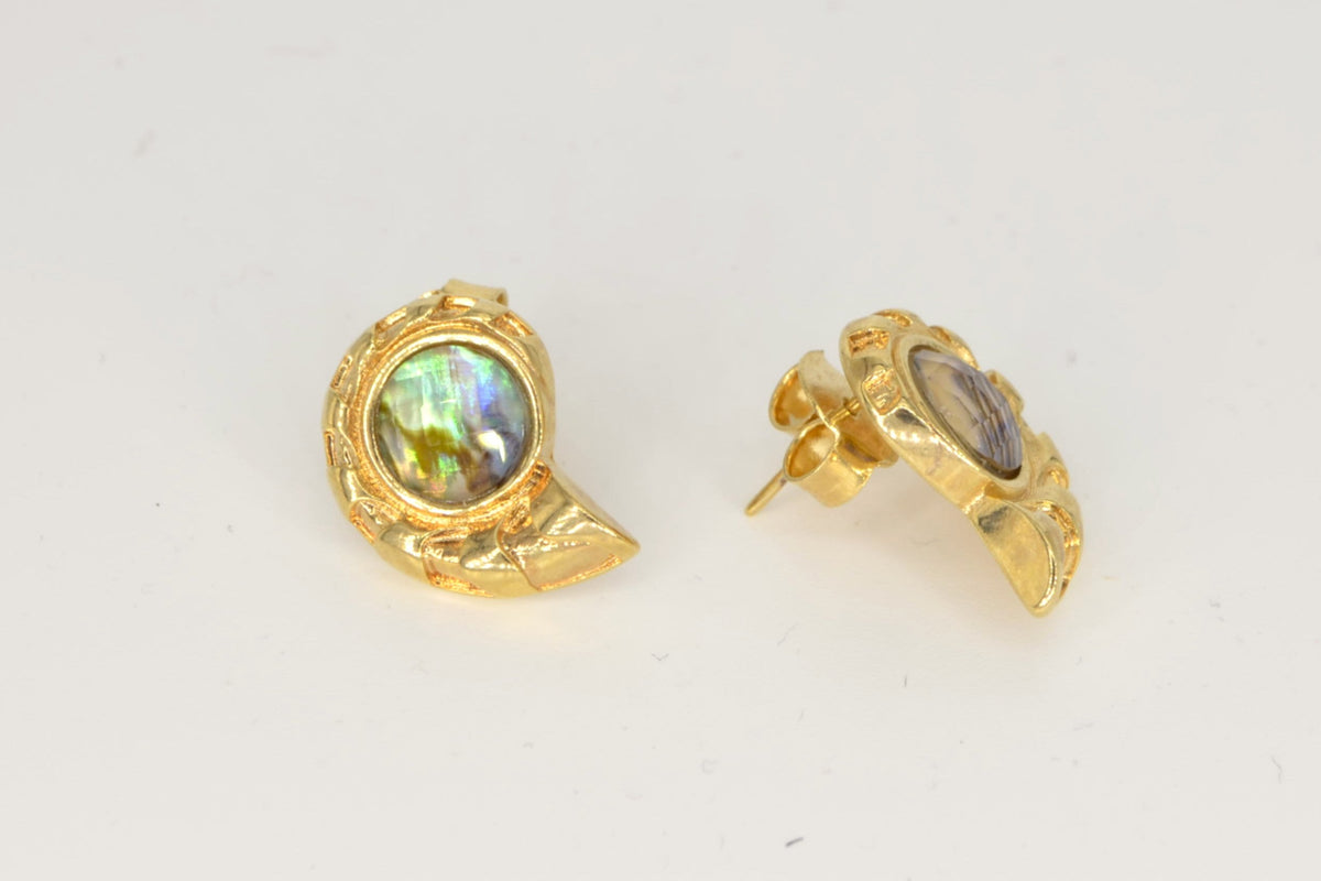 Shell Abalone Ohrringe – 18K vergoldet