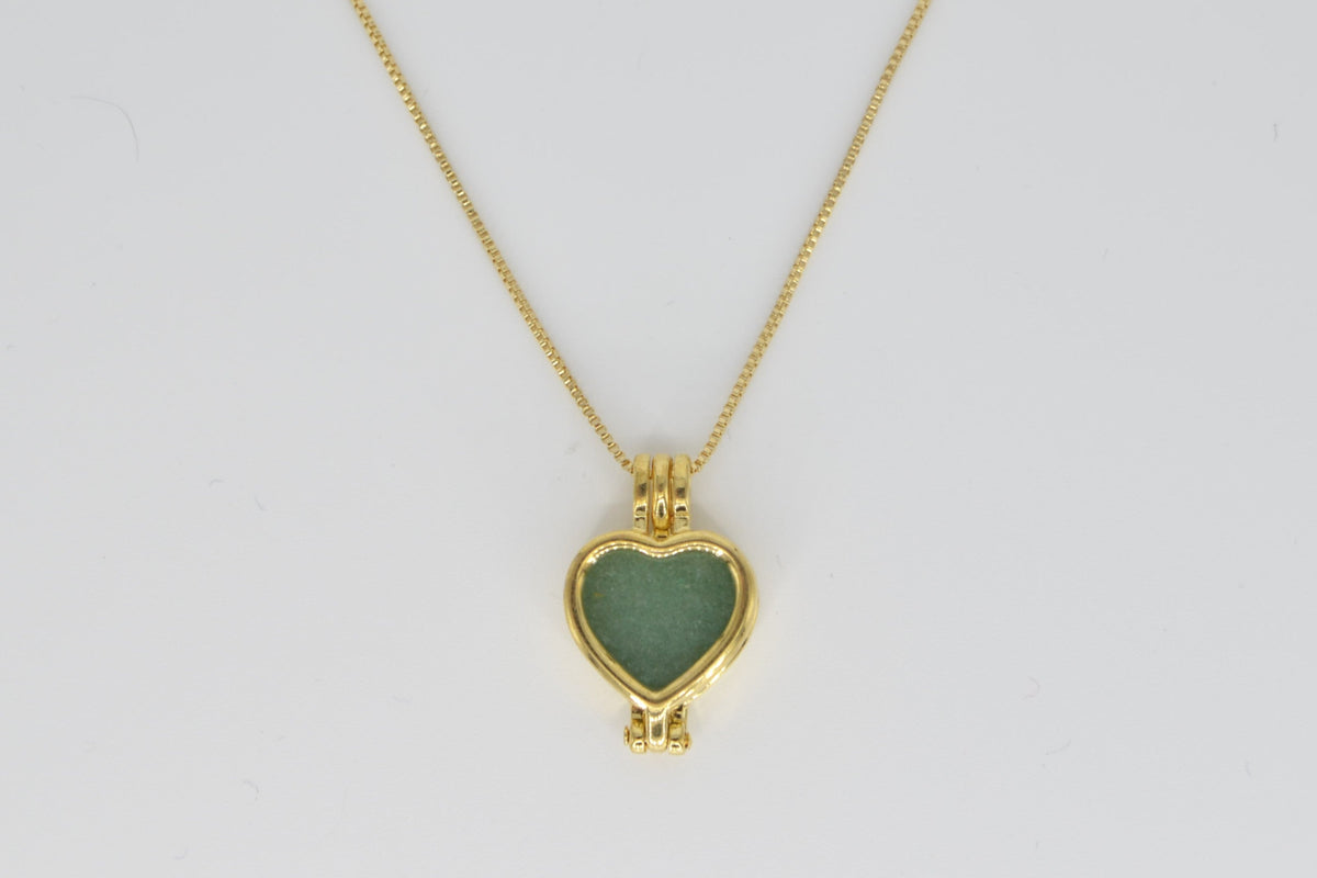 Amor Wechselstein-Halskette – 18K vergoldet