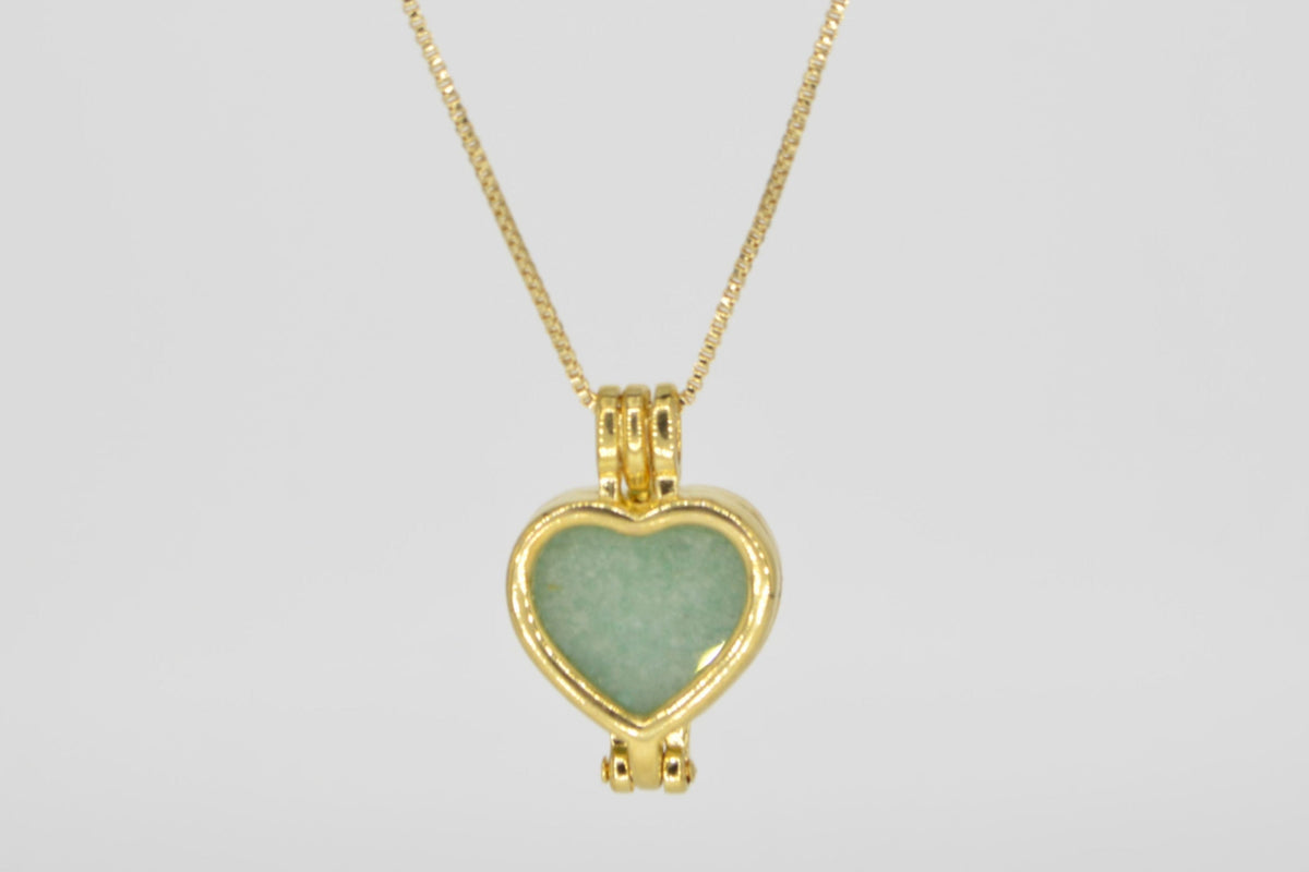 Amor Wechselstein-Halskette – 18K vergoldet