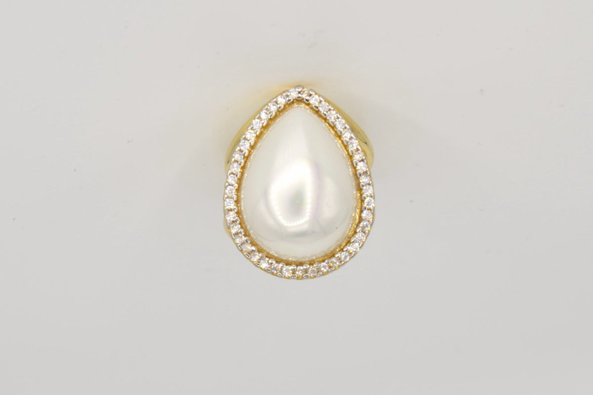 Aura Muschelperlen Ring – 18K vergoldet