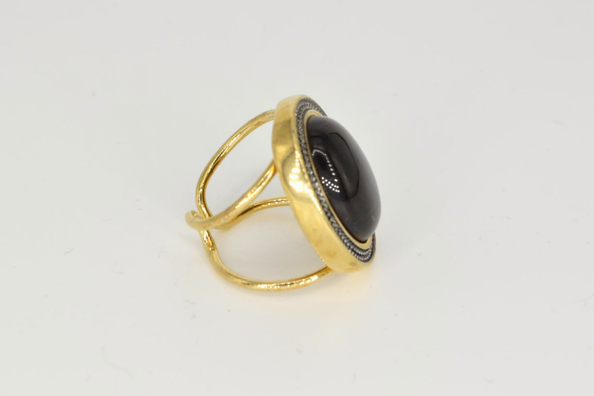 Coragem Tigerauge Ring – 18K vergoldet