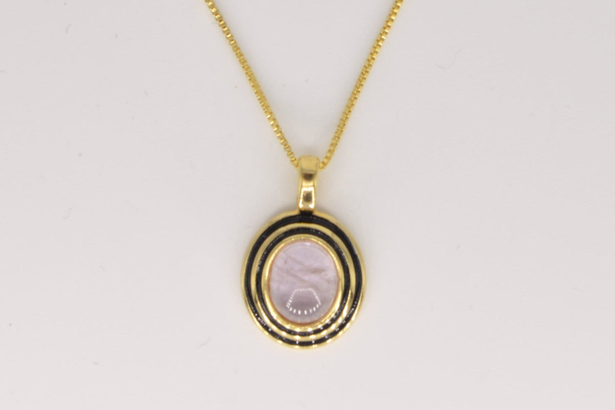 Eclipse Amethyst Halskette – 18K vergoldet