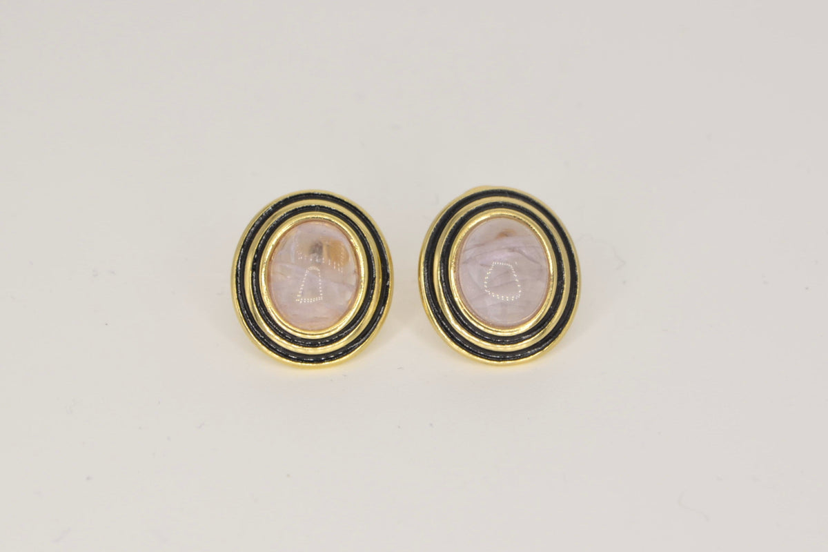 Eclipse Amethyst Ohrringe – 18K vergoldet
