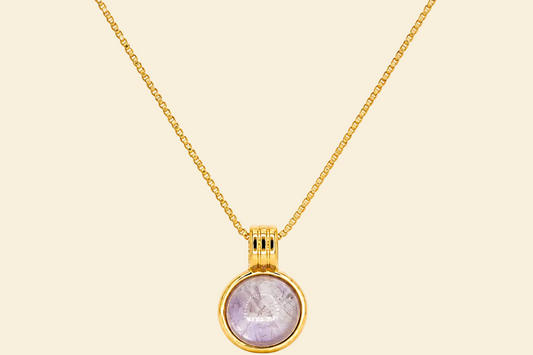 Essencia Amethyst Halskette – 18K vergoldet