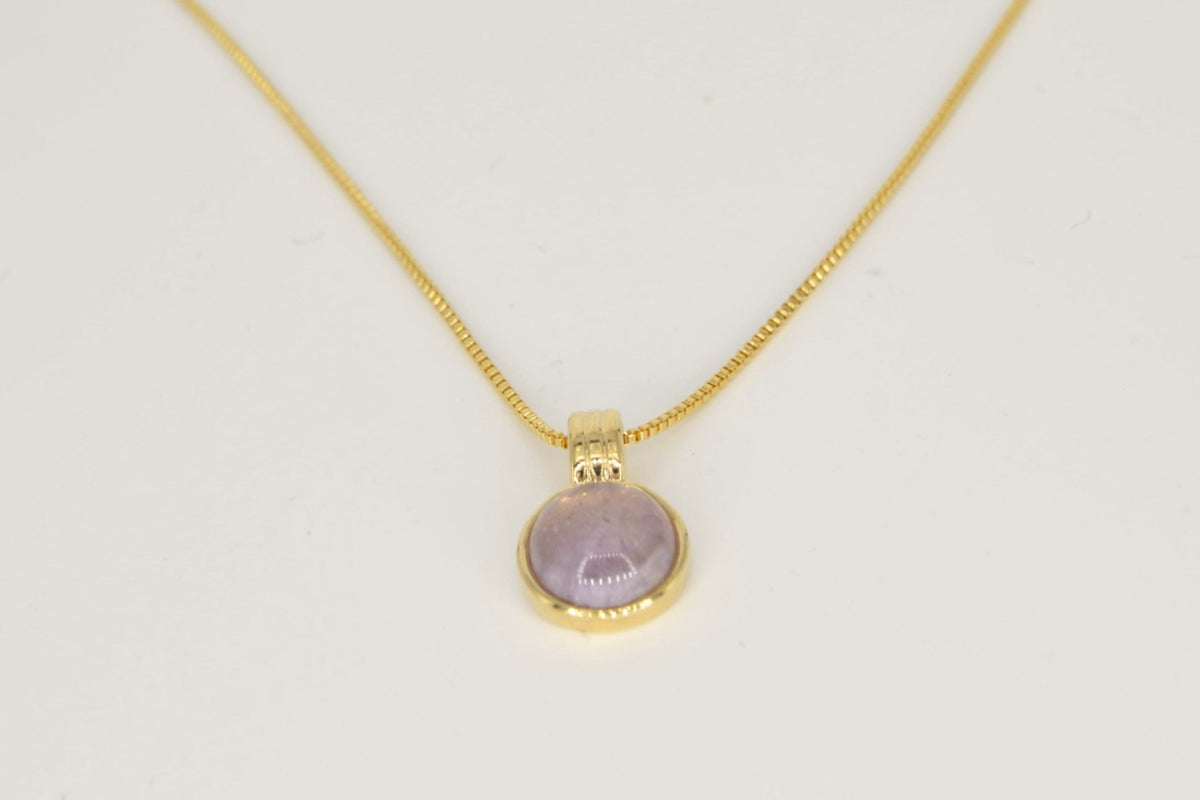 Essencia Amethyst Halskette – 18K vergoldet