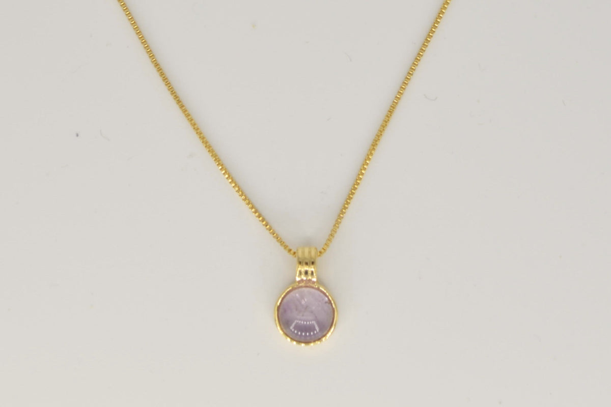 Essencia Amethyst Halskette – 18K vergoldet