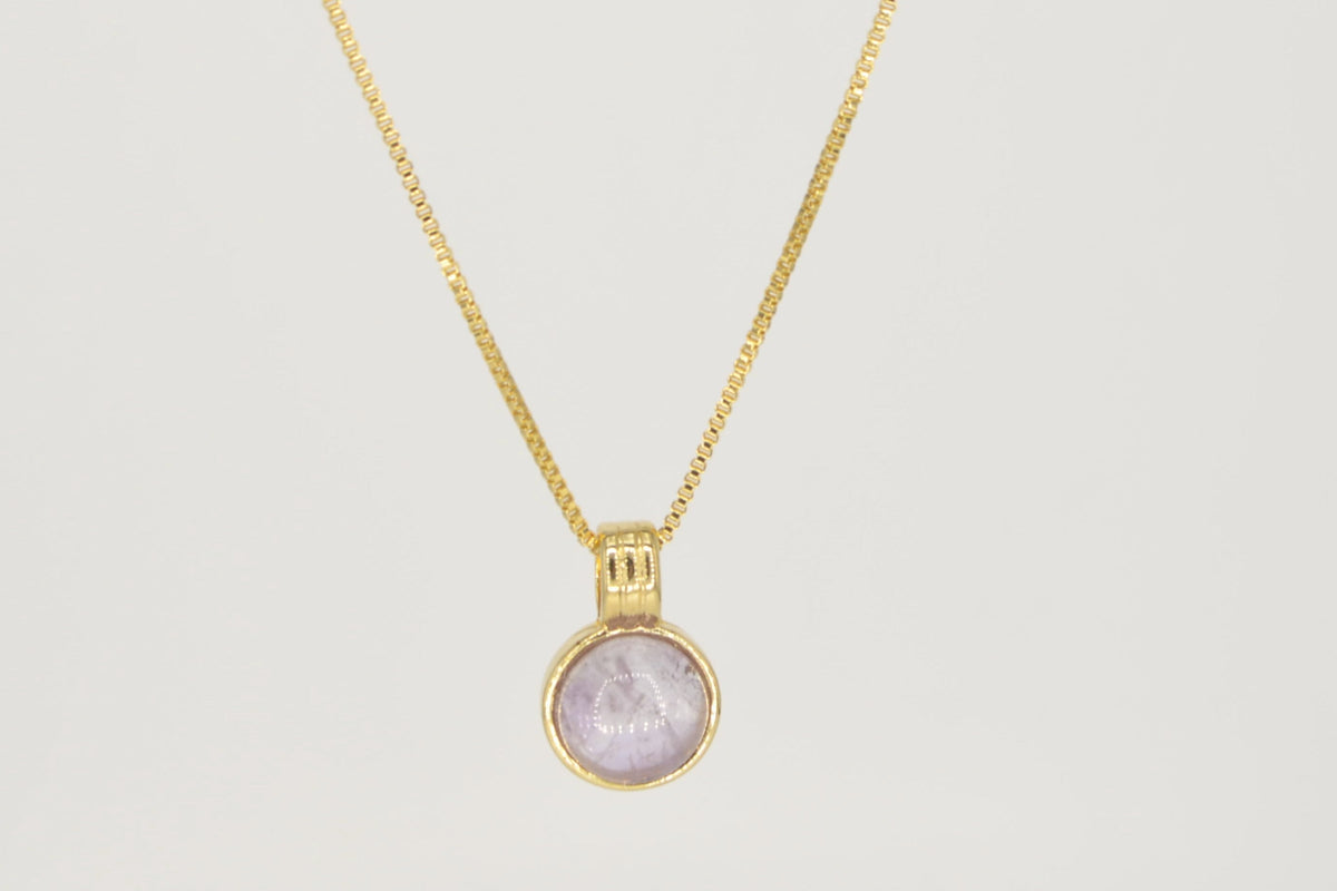 Essencia Amethyst Halskette – 18K vergoldet