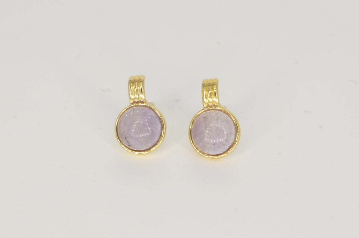 Essencia Amethyst Ohrringe – 18K vergoldet