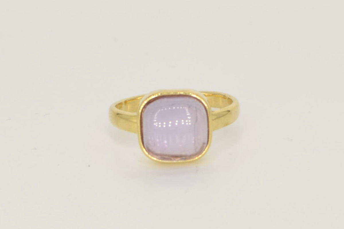 Essencia Amethyst Ring – 18K vergoldet