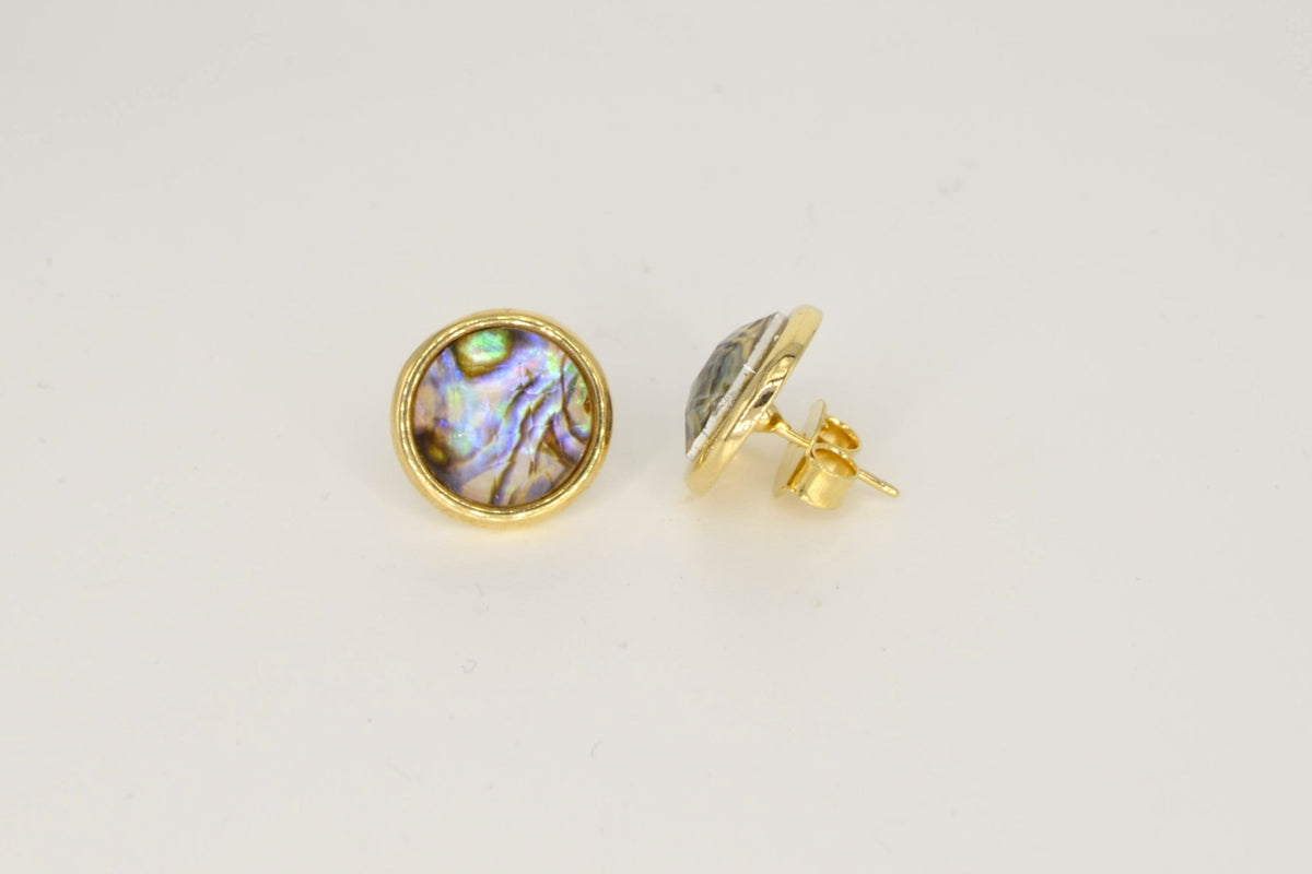 Luna Abalone Ohrringe – 18K vergoldet