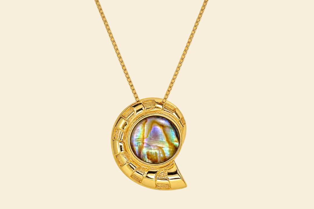 Shell Abalone Halskette – 18K vergoldet