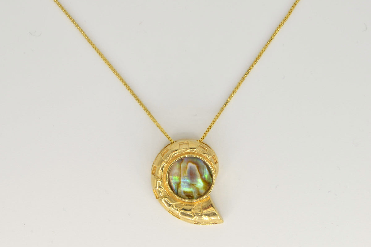 Shell Abalone Halskette – 18K vergoldet