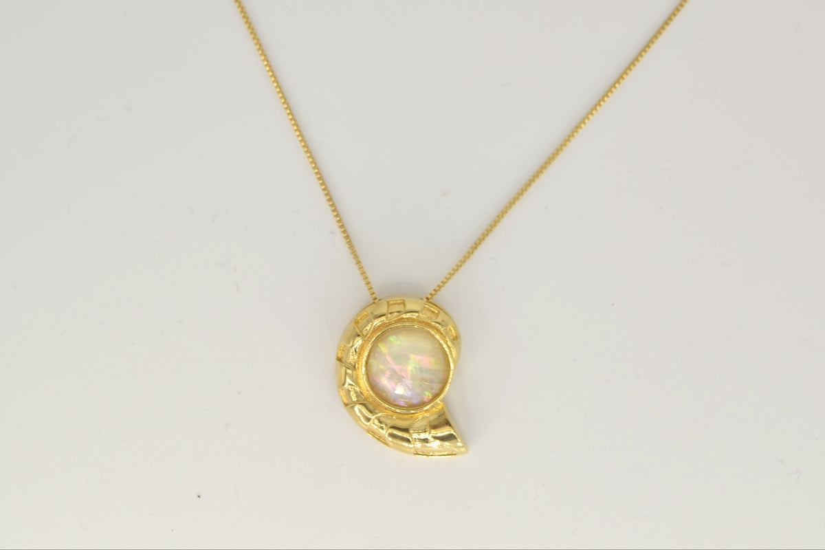 Shell Perlmutt Halskette – 18K vergoldet