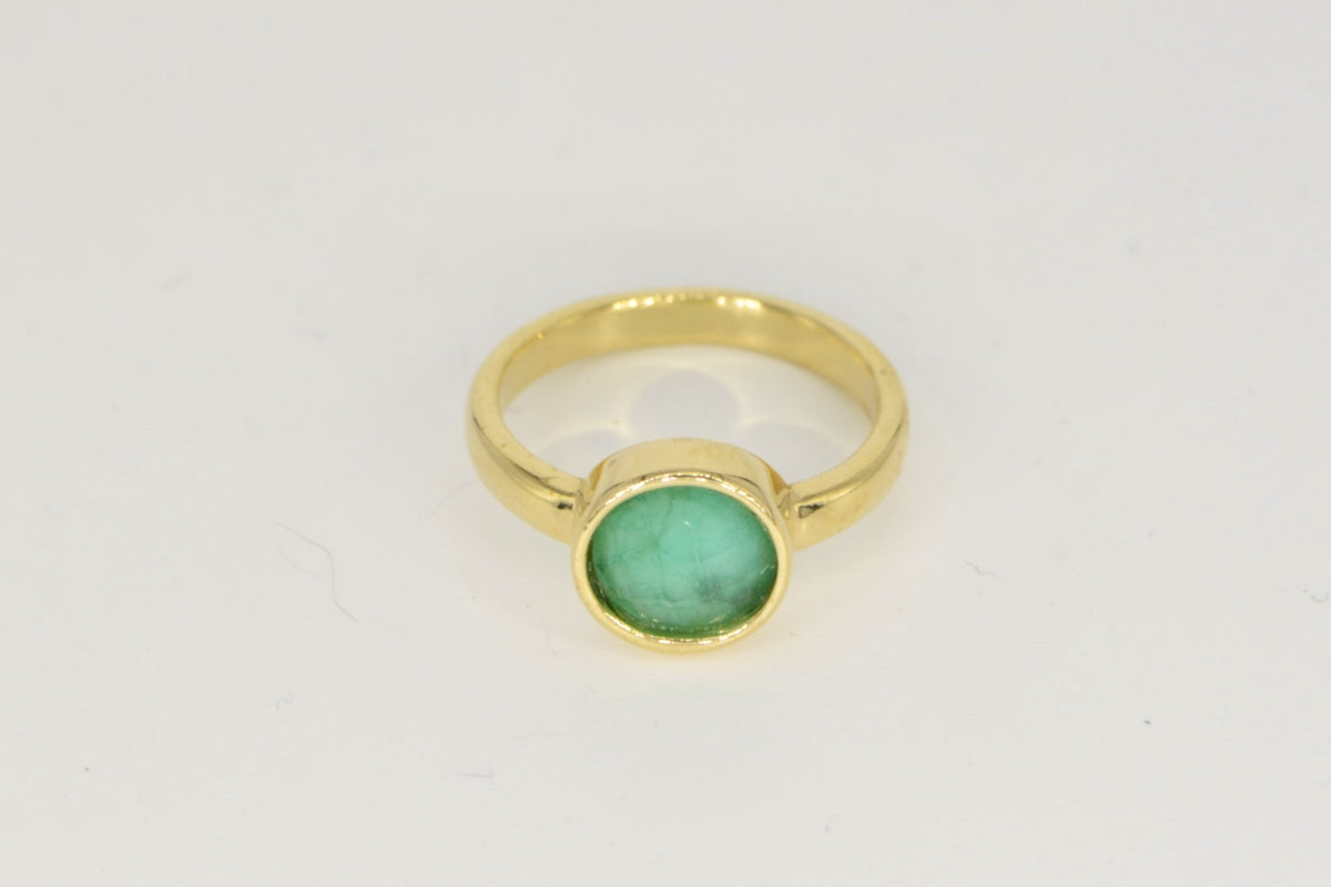 Verde Smaragd Ring – 18K vergoldet